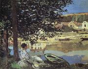 Claude Monet Au Bord de l-Eau,Bennecourt painting